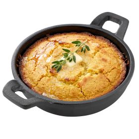 Megachef 5 Inch Round Cast Iron Frying Pan for Indoor/Outdoor Use